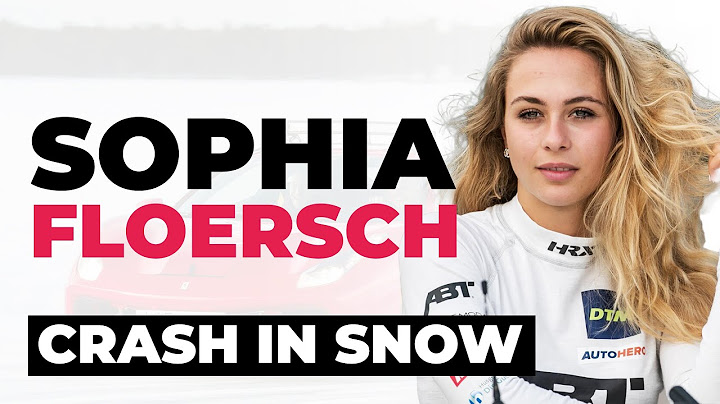 Ex-Formula 3 Driver Sophia Floersch CRASHES IN THE SNOW!