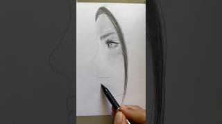 Drawing a portrait with a pencil tutorial #shorst #draw
