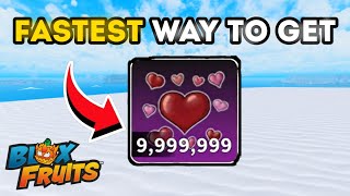 Best Way To GET HEARTS FAST In Blox Fruits🔥! (VALENTINES EVENT) Roblox