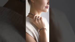 COMBO GARGANTILLA Y PULSERA CALEIDA CON AGATA #piedrasnaturales