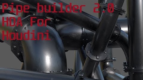 Pipe builder 2.0 HDA for Houdini