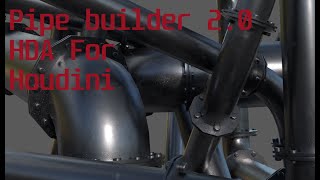 Pipe builder 2.0 HDA for Houdini