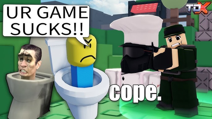 JOHN ROBLOX. Toilet Tower Defense STOLE my game TDX. _ ROBLOX_R_01