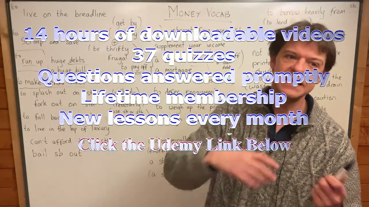MONEY - Lesson 1 (MASTER VOCAB - £9.99 for 2 more days!)