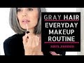 GRAY HAIR | My Everyday Makeup Routine | Nikol Johnson