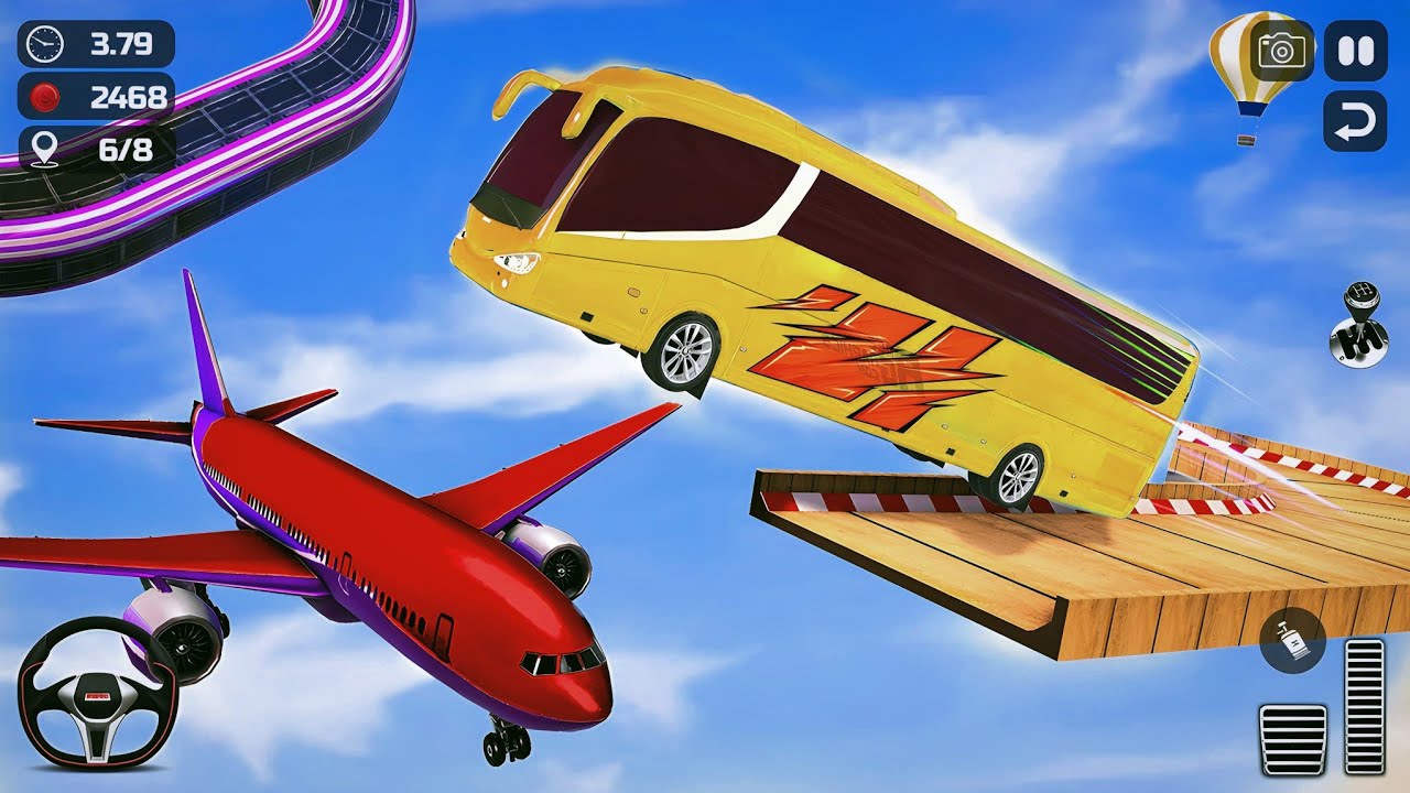 Bus Mega Ramp Stunts Simulator 3D - Android Gameplay - YouTube