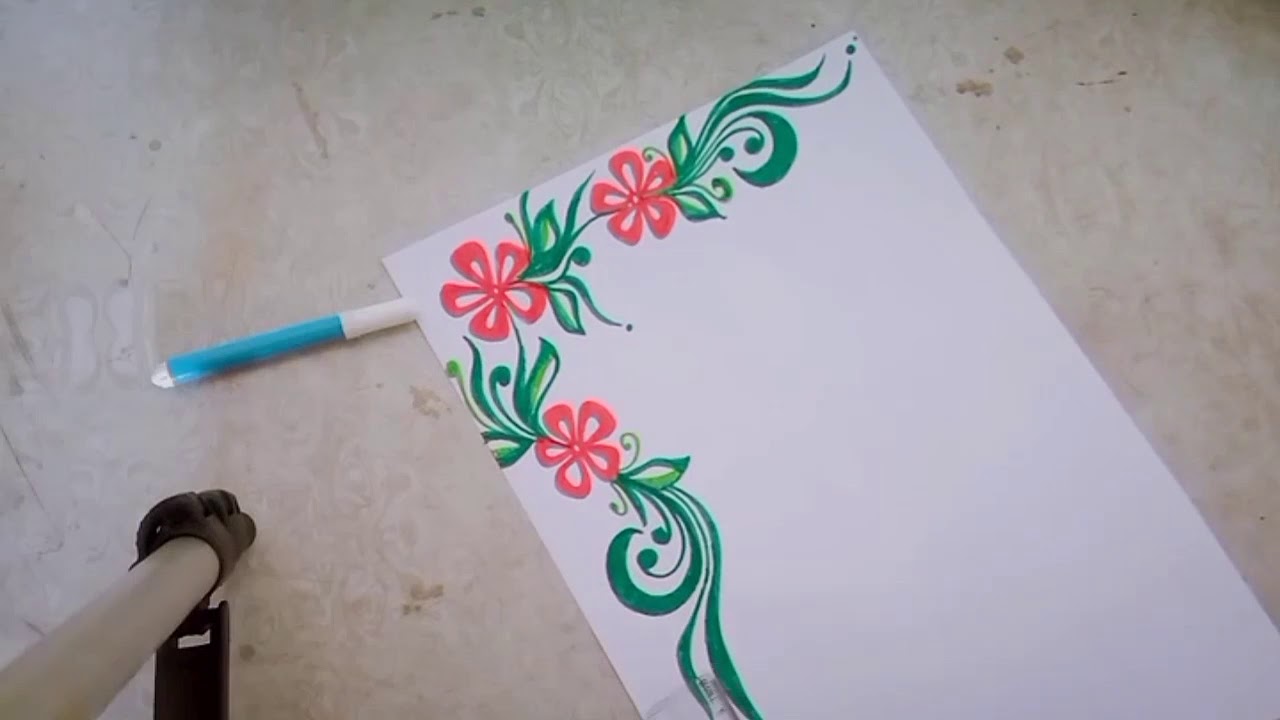 border design||A4 size paper border design||century page border