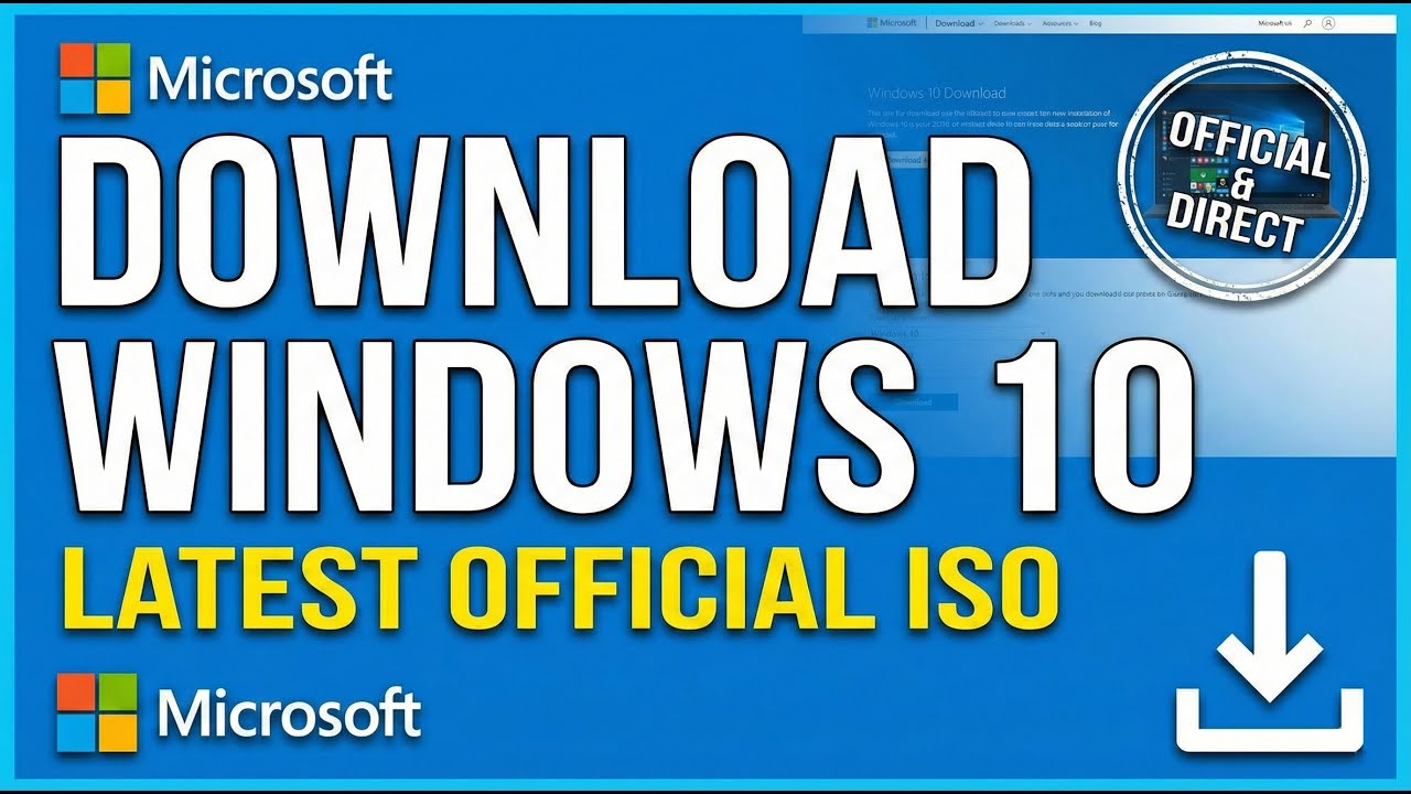 Download Windows 10 Latest Official ISO (Direct from Microsoft!)