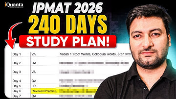 IPMAT 2026 Roadmap | IPMAT 8 Months Strategy | IPMAT 2026