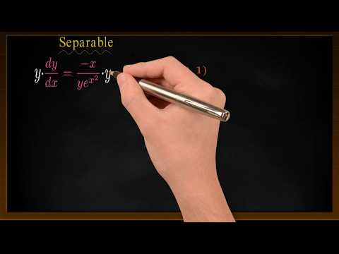 Separable differential equations