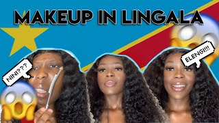 DOING MY MAKEUP IN LINGALA HM 🇨🇩*WITH SUBTITLES*| INSPIRED BY NELLA ROSE AND NISSY TEE| DEBORAH BELU screenshot 2