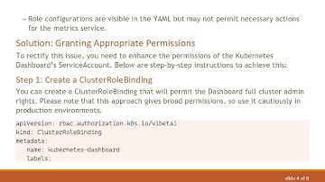 Resolving the unknown Error in Kubernetes Dashboard