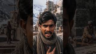 Kedarnath temple construction AI generated video