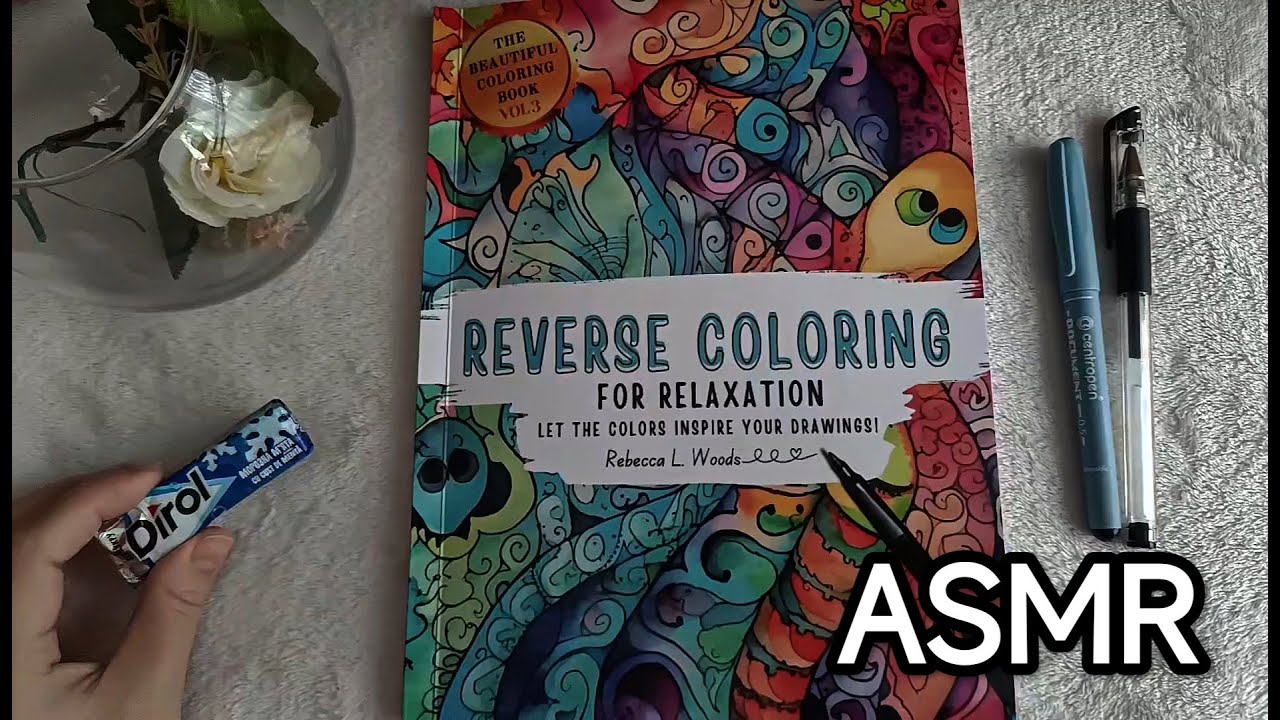 ASMR COLORING 💤  CHEWING GUM / АСМР РАСКРАСКА😴 ЖВАЧКА