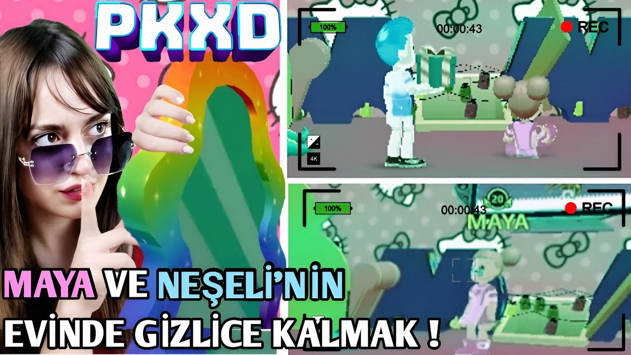 PK XD MAYA VE NEŞELİ'NİN EVİNDE GİZLİCE KALIP KORKUTTUM🤫 SONU KÖTÜ BİTTİ😨 | ÖZGÜŞ TV