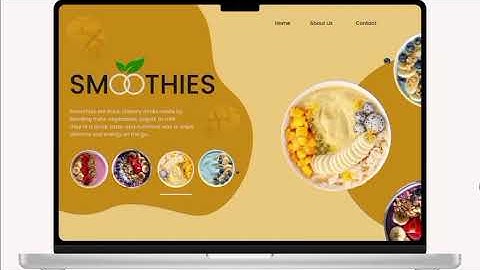 Smoothies Carousel UI/UX | Modern Website Design Animation
