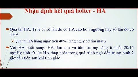 [Khóa đào tạo THA 2025 Buổi 1.1]Giá trị, Cách đọc Holter huyết áp 24h.TS Nguyễn Xuân Tuấn.
