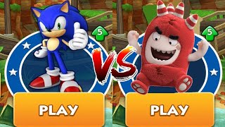 Sonic Dash Vs Oddbods Turbo Run - Android Gameplay Walkthrough Part 1 (iOS,Android) screenshot 2