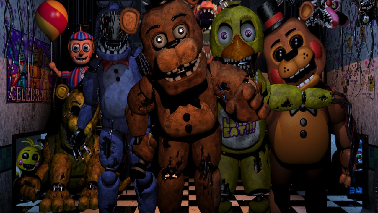 Five Nights At Freddy's 2 (All animatronics)  Five nights at freddy's, Five  night, Freddy