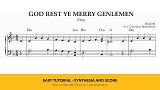 God Rest Ye Merry Gentlemen - Piano tutorial