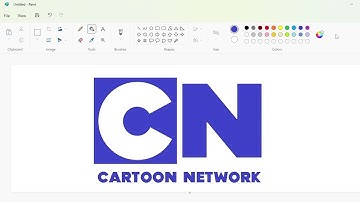How to draw a violet Cartoon Network logo using MS Paint | How to draw on your computer