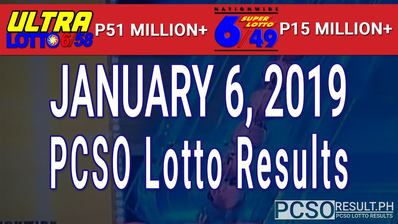 PCSO Lotto Results Today January 6 