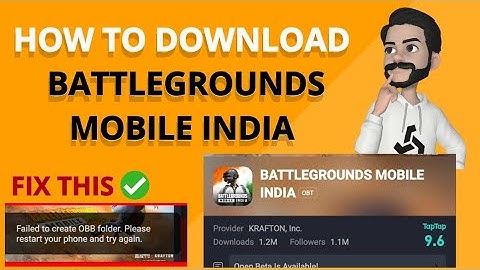 How to Install Battlegrounds Mobile India • Download BGMI • Failed to create OBB error FIXED ✅