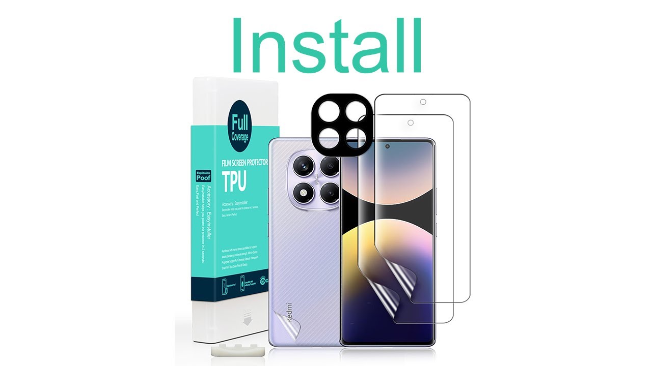Redmi Note 14 Pro 4G Tempered glass Ibywind Protector & Easy Install Kit & Camera Lens Protector