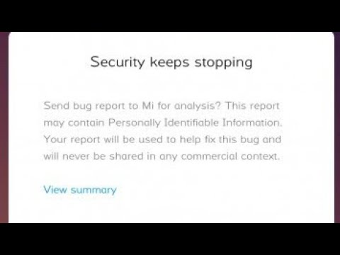 security keeps stopping problem mi | Unfortunately security has stopped redmi phone