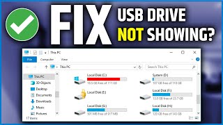 4 ways to fix usb drive not showing up in windows computers | usb disk not showing up solution