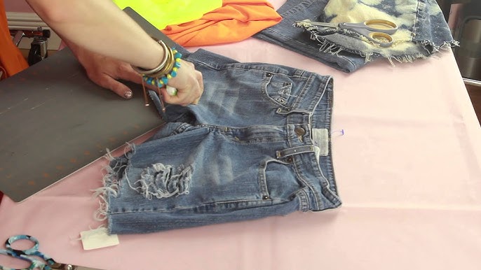 DIY Denim Cut-Off Shorts — Katelyn Block