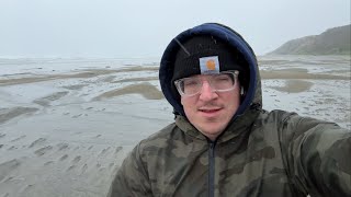 Rainy cold windy day out here on the Oregon coast Vlog