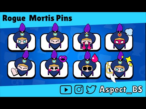 Rogue Mortis Pins Youtube - brawl stars serseri mortis pin