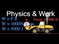 Calculating Work in Physics: Example Problems