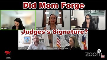 (Repost) Did Mom Really Forge Judge