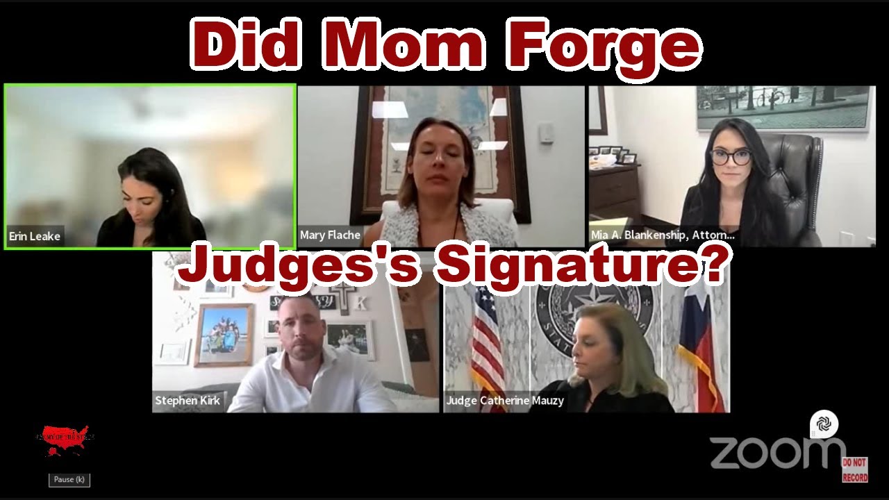 (Repost) Did Mom Really Forge Judge's Signature? ( 11k Views and YouTube Deleted the Original Video)