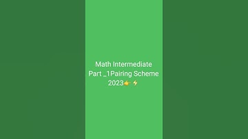 Math Pairing Scheme 11th class2023😊#allaboutphysics#pairingscheme2023#shorts#math