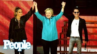 Hillary Clinton Joins Jennifer Lopez On Stage At Free Miami Concert | People NOW | People