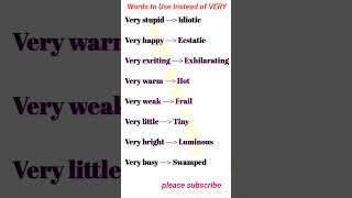 What should you use instead of very |#shorts #video #english #speakenglish #grammar #englishshorts