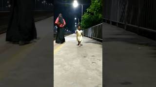 Miftahul Playing With Her Aunty In Station