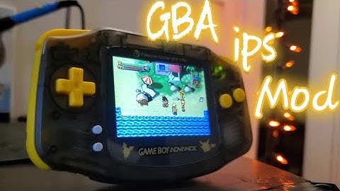 Gameboy Advance Backlit IPS Mod & Custom Pikachu Style