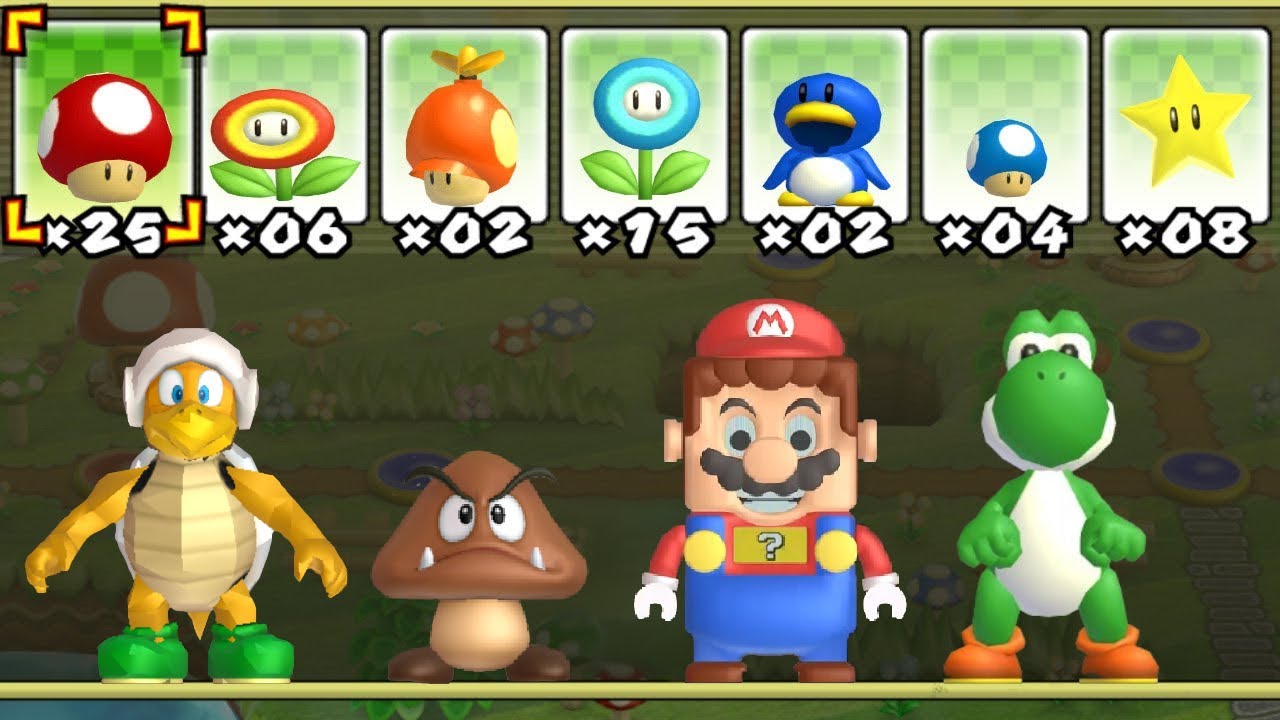 What happens when Different Characters uses Mario's Power-Ups?
