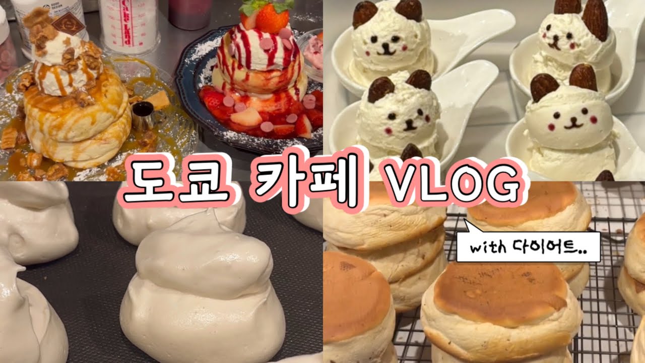 [🇯🇵일본 워홀 vlog#8] 도쿄 수플레 카페🍰, 일본 마트에서 장보고 요리해먹기, 저탄고지 다이어트 (일본 세븐일레븐 샐러드 추천), 일본 스타벅스