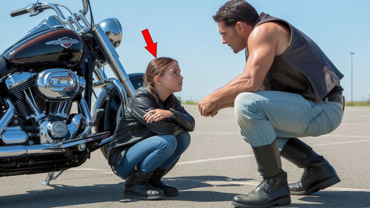 Girl Hid Under Biker's Harley In Parking Lot — "He's Coming Back" She Cried Shaking