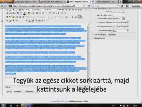 Videó: Cikk Szerkesztése