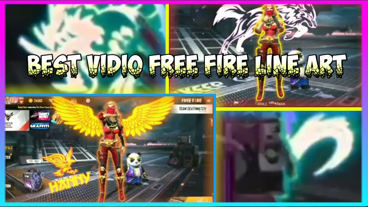 TERBARU VIDIO FREE FIRE LINE ART NAGA|| FREE FIRE HIGHLIGHTS