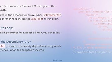 Understanding useEffect Hook in React: How to Solve Infinite Loops Without Warnings