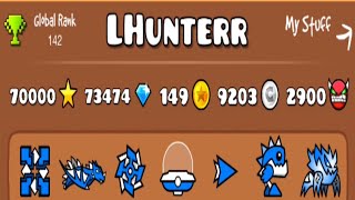 70k Stars & 2900 Demons! | Solar Eclipse by AleeXhey (Insane Demon) | Geometry Dash