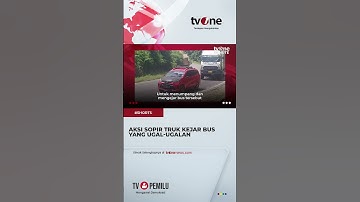 Hindari Bus yang Ugal-ugalan, Sebuah Truk Terperosok ke Semak-semak #shorts #tvone #news