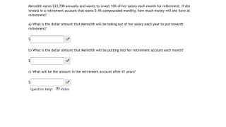 MyOpenMath - Finance - Annuity Formula